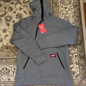 NWT Milwaukee Midweight Fleece Lined Pullover Hoodie Grey